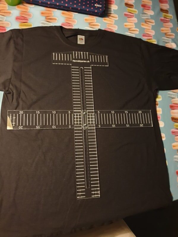 T-Shirt Lineal til placering af folie eller tryk